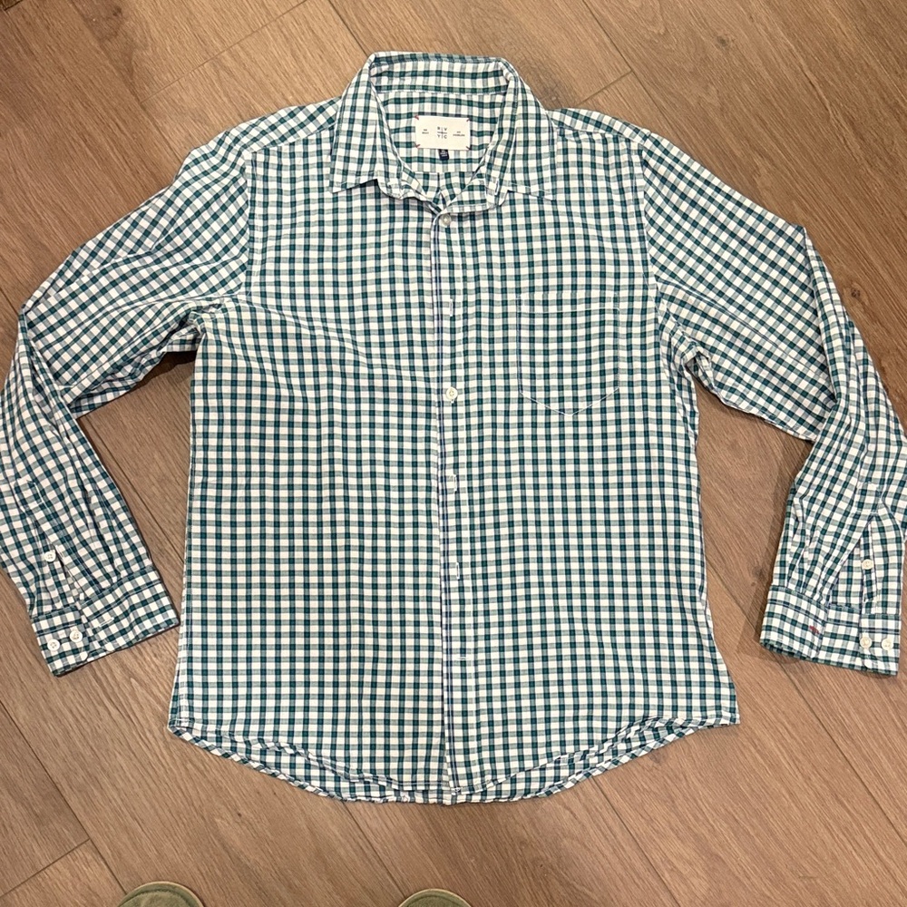 RVYC Blue, Green ,and White Checkered Men's Shirt